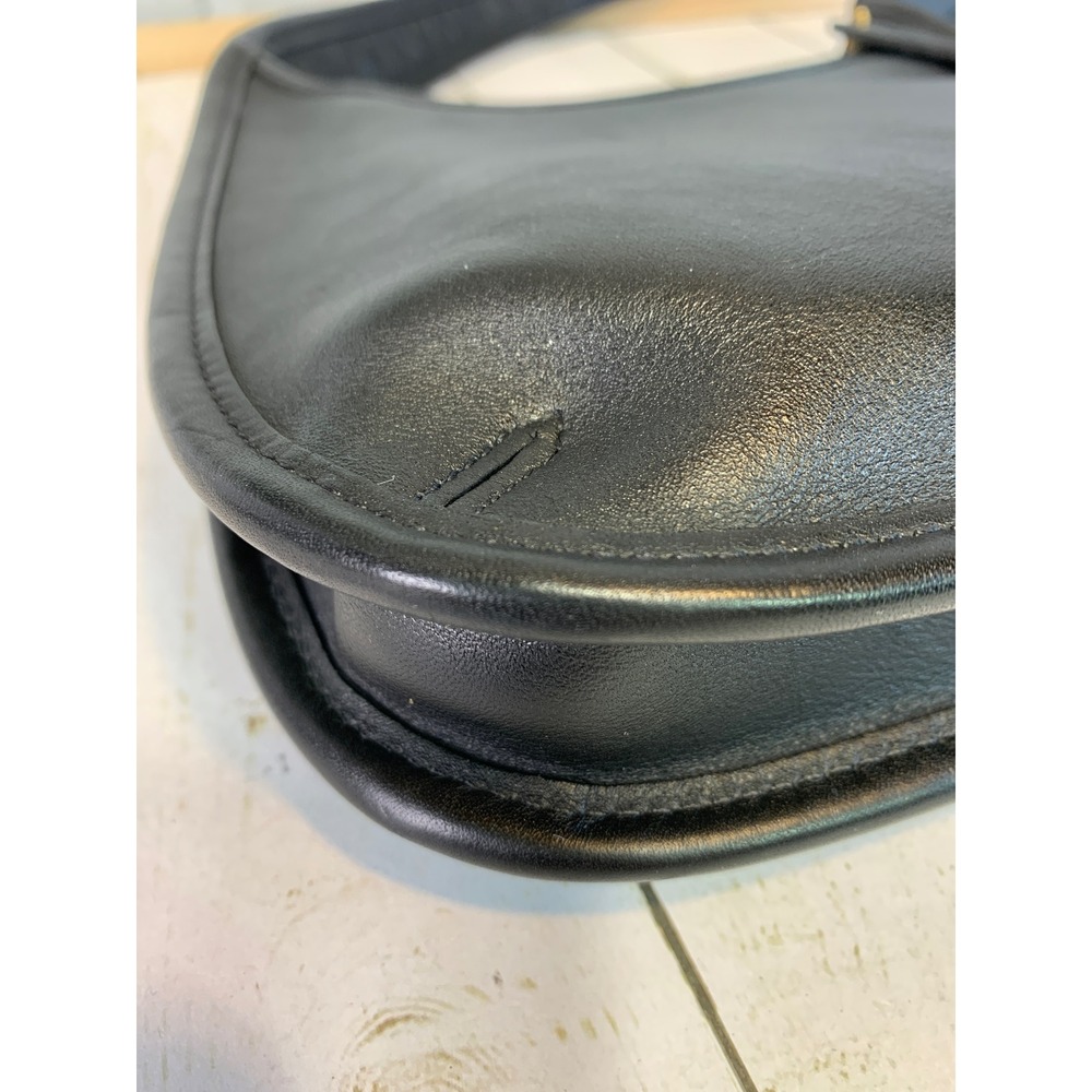 Coach Ergo Mini Zip Bag Hobo Shoulder Bag Black Leather Vintage 90s 9020 - Picture 10 of 10